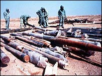 Rockets filled with sarin in Iraq after the Gulf War